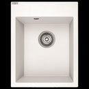 Laveo PICO egymedencés fehér mosogató helytakarékos szifonnal