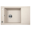 Laveo PIONIER minicsepptálcás bézs mosogató automata dugókiemelős, helytakarékos szifonnal