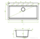 LAVEO TAU 9 nagymedencés bézs mosogató helytakarékos szifonnal