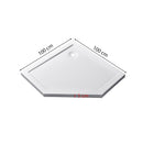 Modena Slim ötszögletű alacsony akril zuhanytálca 100x100 cm