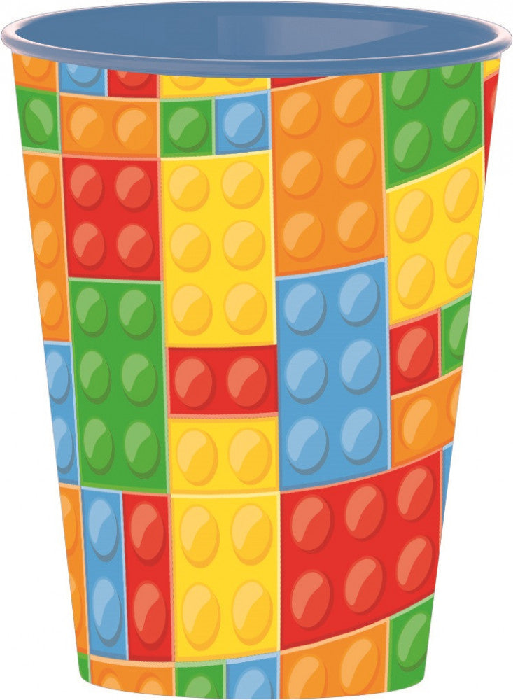 Lego mintázatú Bricks műanyag pohár 260 ml, J-STF08907