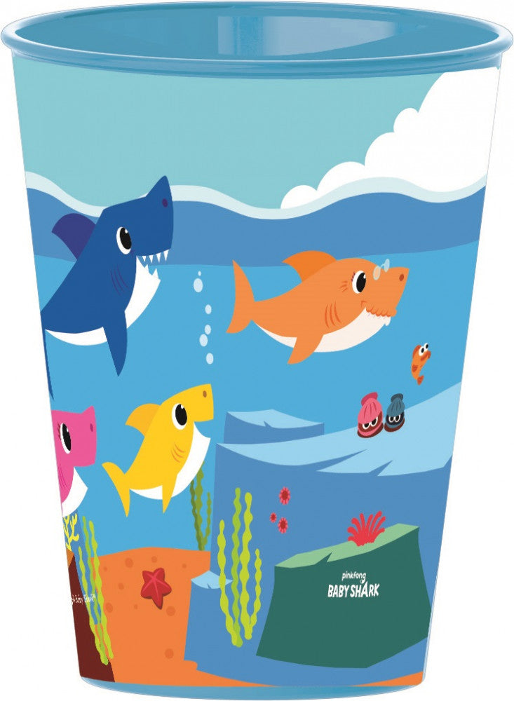 Baby Shark műanyag pohár 260 ml, J-STF13507