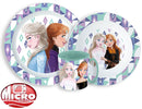 Disney Jégvarázs Ice Magic étkészlet, micro műanyag szett bögrével 350 ml, J-STF22261