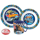 Hot Wheels Blue Fire étkészlet, micro műanyag szett bögrével 350 ml, J-STF22264