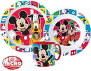 Disney Mickey Better Together étkészlet, micro műanyag szett bögrével 265 ml, J-STF33353