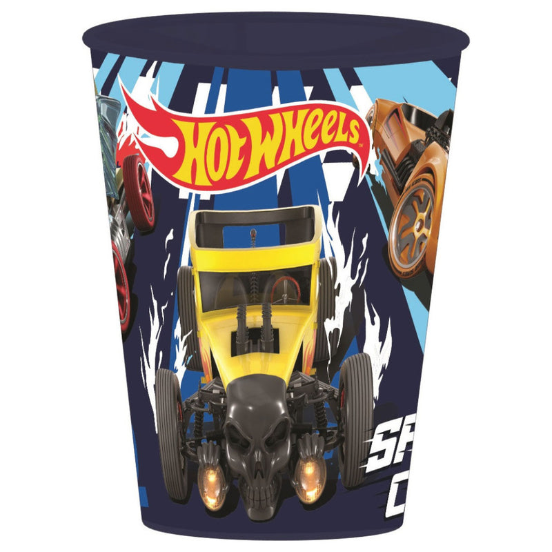 Hot Wheels Blue Fire műanyag pohár 260 ml, J-STF85807