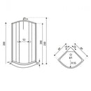 STRADA90 hidromasszázs zuhanykabin 89x89x230