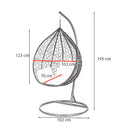 Havanna függőfotel fekete-fekete