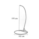 Függőfotel állvány fehér