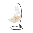 Natal kerti függőfotel fehér-fekete