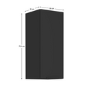 Felső szekrény, fekete, SIBER 30 G-72 1F