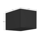 Felső szekrény, fekete, SIBER 40 NAGU-36 1F