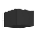 Felső szekrény, fekete, SIBER 50 NAGU-36 1F