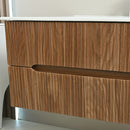 Trent 100 alsó fürdőszobabútor kerámia mosdóval 2 fiókos, sunset tölgy