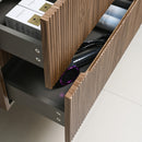 Trent Fürdőszobabútor 100 cm kerámia mosdóval (2 fiókos) tükörrel 60x100 cm sunset tölgy