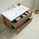 Trent Fürdőszobabútor 100 cm kerámia mosdóval (2 fiókos) tükörrel 60x100 cm sunset tölgy