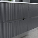 Trent Fürdőszobabútor 120 cm kerámia mosdóval tükörrel 60x120 cm antracit szürke