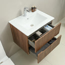 Trent 60 alsó fürdőszobabútor kerámia mosdóval 2 fiókos, sunset tölgy