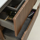 Trent 60 alsó fürdőszobabútor kerámia mosdóval 2 fiókos, sunset tölgy