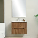 Trent Fürdőszobabútor 60 cm kerámia mosdóval (2 fiókos) tükörrel 60x80 cm sunset tölgy