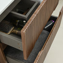 Trent Fürdőszobabútor 60 cm kerámia mosdóval (2 fiókos) tükörrel 60x80 cm sunset tölgy