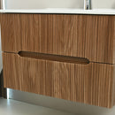 Trent 80 alsó fürdőszobabútor kerámia mosdóval 2 fiókos, sunset tölgy