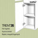 Trent függesztett oldal szekrény olivazöld-fehér