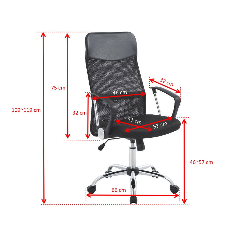 Fit ergonomikus irodai forgószék, fekete