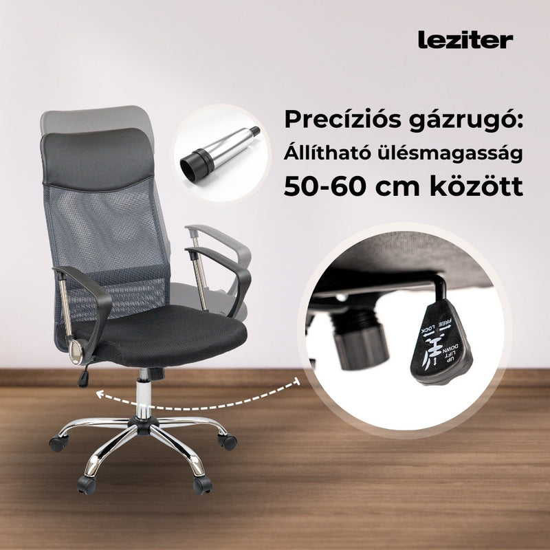 Fit ergonomikus irodai forgószék, szürke