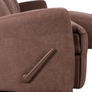 Állítható sarok ülőgarnitúra, barna, jobbos, TROJAN ROH