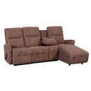 Állítható sarok ülőgarnitúra, barna, jobbos, TROJAN ROH