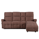 Állítható sarok ülőgarnitúra, barna, jobbos, TROJAN ROH