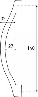 UK-13T zuhanykabin fogantyú