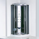 Vital Black hidromasszázs zuhanykabin 80x80 cm-es méretben
