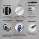 Vital Black hidromasszázs zuhanykabin 80x80 cm-es méretben