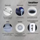 Vital mélytálcás hidromasszázs zuhanykabin, 90x90 cm-es méretben