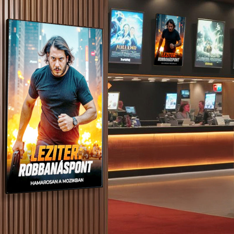 Plakátkeret led világítással 297x420 mm A3