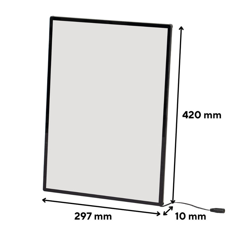 Plakátkeret led világítással 297x420 mm A3