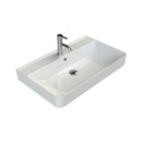 CeraStyle HERA - PULTRA ültethető - BTW - falig érő - porcelán mosdó - MATT FEHÉR - 80 x 48 cm
