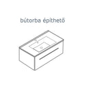 CeraStyle BLUE - porcelán mosdókagyló - 80 x 47 cm