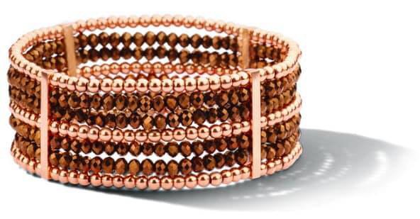 Victoria Barna köves rose gold színű karkötő, J-VBFACA746SM