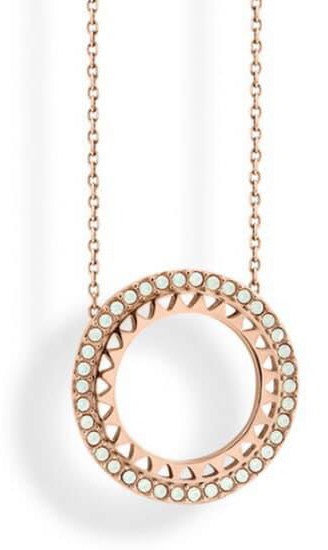 Victoria Fehér köves rose gold színű nyaklánc, J-VBFACA76747