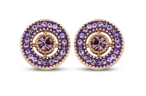 Victoria Rose gold színű rózsaszín köves fülbevaló, J-VBKAB83900