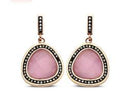 Victoria Rose gold színű rózsaszín köves fülbevaló, J-VBKAB84900