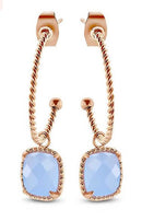 Victoria Rose gold színű kék köves fülbevaló, J-VBKAB90000