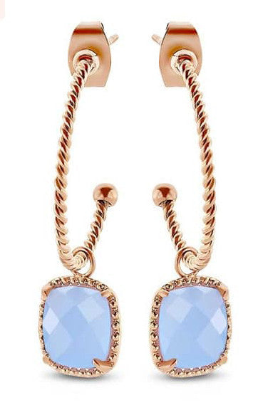 Victoria Rose gold színű kék köves fülbevaló, J-VBKAB90000