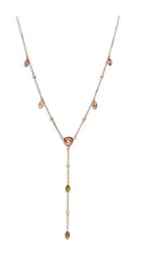 Victoria Rose gold színű színes köves nyaklánc, J-VBKACA74447