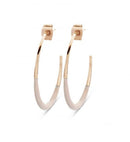 Victoria Rose gold színű fehér mintás fülbevaló, J-VBKAY08500
