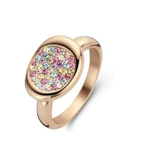Victoria Rose gold színű színes köves gyűrű, J-VBKCZ32658