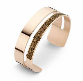 Victoria Rose gold színű fekete köves karkötő, J-VBNACA67960